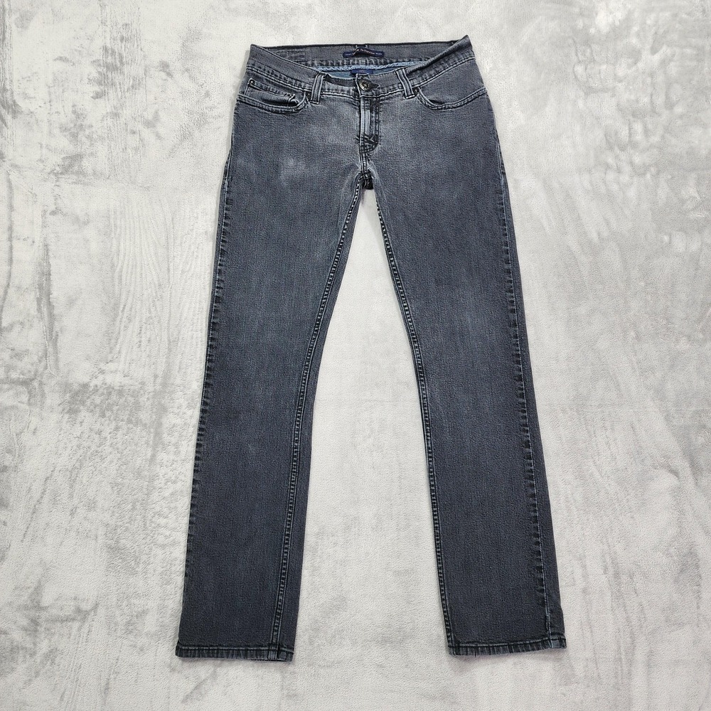 Vintage Levi's Jeans Womens 10 Gray Low Rise 542 Pencil Slim Straight Stretch‎
